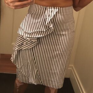 Banana republic stripe grey skirt